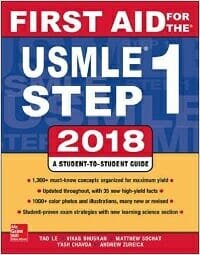Best USMLE Step 1 prep books First Aid 2018